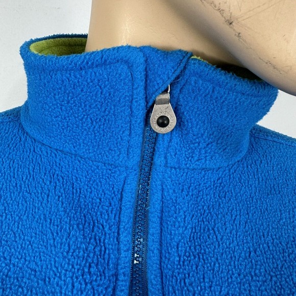 Land's End Womens Polartec Fleece Sweater Jacket Full Zip Sweatshirt Size L Blue - Picture 4 of 13